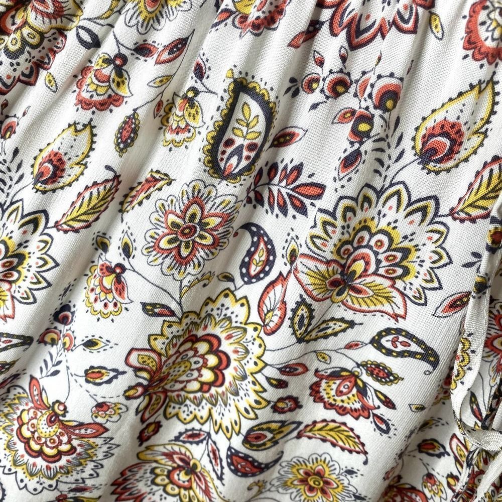 Torrid Floral Paisley Ruffle Neck Challis Midi Tank Dress Multicolor Size 4X - Picture 9 of 16